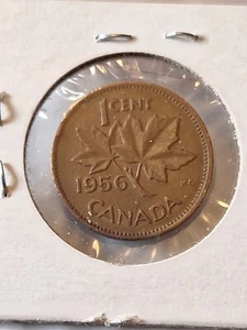 1956 Canada 1 Cent, Small Penny, Queen Elizabeth II - Picture 1 of 18