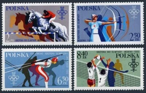 Poland 2380-2383, B138, MNH. Mi 2674-77,Bl.61. Olympics Lake Placid, Moscow 1980 - Picture 1 of 2