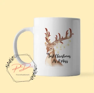 Last Christmas as a Miss Becher, personalisierter Weihnachtsbecher - Bild 1 von 4