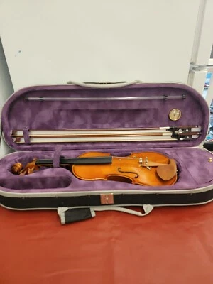 Violín de madera maciza Cecilio CVN-200 con cuerdas D'Addario Prelude, 4/4 - Níquel- Foto 1 de 4