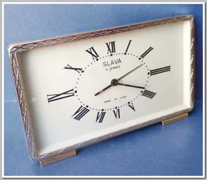 Soviet Vintage Slava Alarm Clock USSR 1980's~Perfect Condition #9325 - Picture 1 of 9