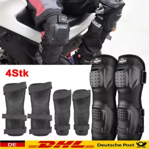 4 Teile/satz Motorrad Knie Schienbein und Ellenbogen Protektoren Schutz Schutz G - Bild 1 von 24