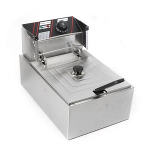 5,5L Commercial Electric Deep Fat Chip Fryer Single Tank Stainless Steel 2500W - Picture 1 of 10