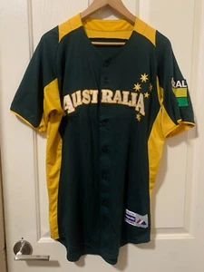 Australia Baseball Team Player Issue Jersey Majestic Men’s Size US 40 Large - Picture 1 of 7