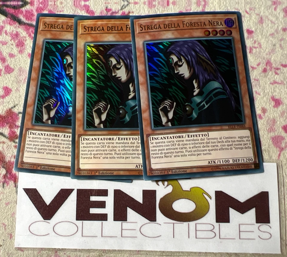 3x (M/NM) *ITALIAN* Witch of the Black Forest BLLR-EN046 Ultra 1st Ed. YuGiOh - Image 1 of 1