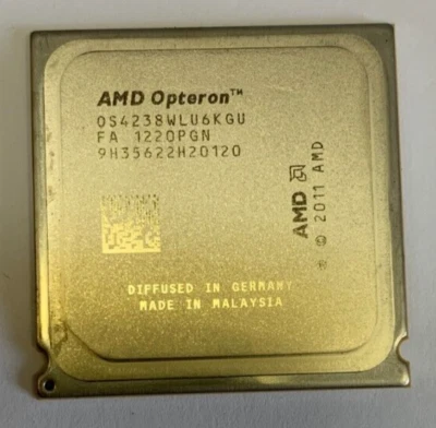 AMD Opteron 4238 3.3GHz 3X2MB L2 Cache OS4238WLU6KGU Socket C32 CPU Processor - Image 1 of 4