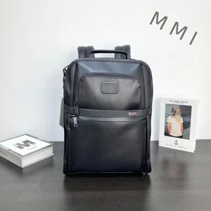 TUMI ALPHA3 Mochila Exterior PC Almacenamiento 9603590 Cuero Negro - Imagen 1 de 16