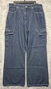Loft Jeans The Wide Leg Blue Denim Size 32/14 (35W x 30L Measured) 3752 - Picture 1 of 10
