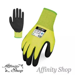 12x Coolflex HI VIS WORK GLOVES FPR101 Force360 XS-3XL Safety Glove AS/NZS - Picture 1 of 6