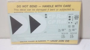 Canadian Pacific Railroad 50' Box Car 1972 Decal White Black Herald King B1  - Picture 1 of 2