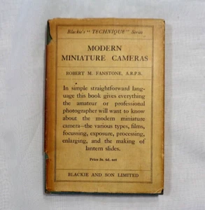 Vintage 1935 Modern Miniatre Cameras: Robert Fanstone Blackie's Technique Series - Imagen 1 de 12