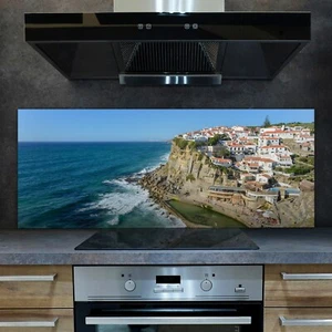 Küstenlinie der Klippen von Lissabon 125x50 Küchenrückwand ESG Glas Wandschutz - Bild 1 von 6