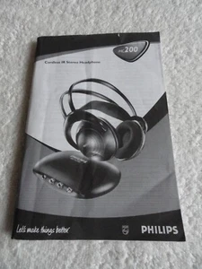 Philips HC200 Headphones Operating Instructions Book - Picture 1 of 3
