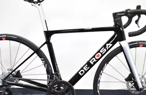2020 DEROSA ROADBIKE MERAK DISK Brake Frame Set Black Glossy 48 size - Picture 1 of 9
