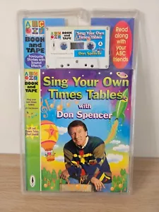 Don Spencer Sing Your Own Times Tables Cassette Tape Book Set NEW 1999 ABC Kids - Picture 1 of 6