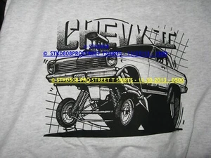 Pro Street 63-65 Chevy Nova Herren T-Shirt 63/64/65 Blown Chevy Nova 2 - Bild 1 von 2