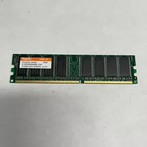 512MB Hynix DDR 400MHZ CL3 PC3200U-30330 RAM Memory HYMD264646B8J-D43 - Picture 1 of 3