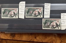 Chad  c1. Gabon c3. Central Africa c4 MNH 1960 Olympics overprint - birds -