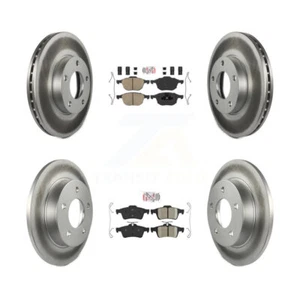 Ceramic Pads And Coated Disc Brake Rotors Front Rear Kit For Mazda 3 Sport - Picture 1 of 7