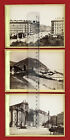 3 alte Hartkarton Foto WIEN Elisabethbrücke,Leopoldsberg Am Hof um 1890 ( F19826