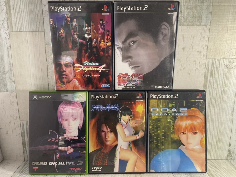 Dead or Alive 3 etc, Set of 5 - Japanese Version - PS2 & XBOX USED Games - Image 1 of 4