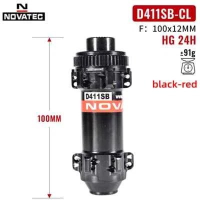 Bujes de freno de disco con bloqueo central para bicicleta de carretera 24H a través de Alex 100x12/142x12MM HG buje libre Foto 1 de 4