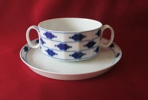 Rosenthal Polygon Korinth blau, Tapio Wirkkala - Suppentasse 0,20 L + Untertasse - Bild 1 von 5
