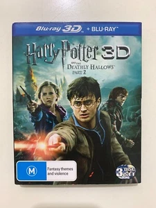 Harry Potter 3D Blu-ray The Deathly Hallows Part 2 Blu-ray 3D 3 Disc Set - Foto 1 di 4