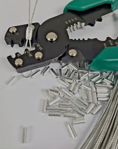 5 Stück STROMZÄHLER ALUMINIUM SICHERHEITSSIEGEL & DRÄHTE & SIEGEL CRIMPZANGE - Bild 1 von 3