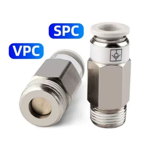 1 Stück Kupfer vernickelt Gewinde pneumatisches Rückschlagventil gerade durch SPC/VPC - Bild 1 von 25
