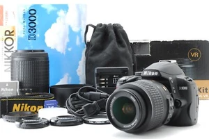 English OK!! [MINT/BOX] Nikon D3000 DSLR 18-55mm VR + 55-200mm Kit From Japan - Picture 1 of 12