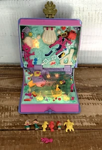 Vintage 1995 Bluebird Polly Pocket Sparkling Mermaid Works 6 Figuren - Bild 1 von 12
