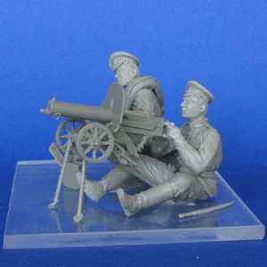 MasterClub 1/35 russische Armee Soldaten mit Maschinengewehr im Ersten Weltkrieg Harz Set (35130) - Bild 1 von 6