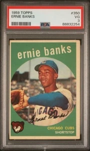 1959 Topps Ernie Banks #350 PSA 3 - Bild 1 von 2