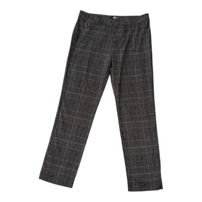 Kut From The Kloth Women's Gray Checkered Tapered Dress Pants Size 12 NWOT - Image 1 of 4