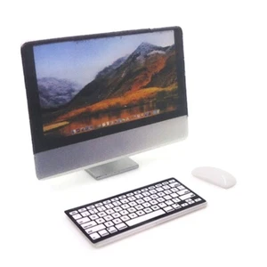 1/12 Mini Dollhouse Miniature Accessories Computer Mouse Keyboard Model Kids Toy - Picture 1 of 7