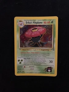Pokémon Card Erika's Vileplume Gym Heroes 5/132 Holo Excellent - Imagen 1 de 2