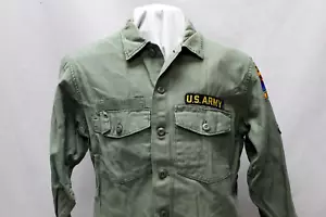 US Army Utility Shirt OG-107 – 1967 – 16 1/2 x 32 Vietnam War . UA831 - Picture 1 of 12