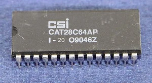 CAT28C64AP-20 Catalista 8Kx8-Bit 64K Parallelo EEPROM Memoria Dip-28 1PZ - Foto 1 di 3
