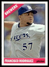 2015 Topps Heritage #51 Francisco Rodriguez    Milwaukee Brewers
