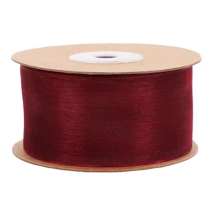 1 Roll Sheer Chiffon Ribbon Roll for Crafting Packaging Flower Bouquets Ribbon - Picture 1 of 12