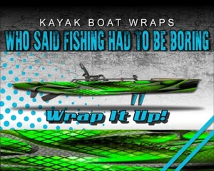 Limewire 14 Fuß KAYAK VINYL WRAP KIT GRAFIK AUFKLEBER/AUFKLEBER - Bild 1 von 1