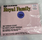VINTAGE Cannon Twin Flat Bed Sheet No Iron Royal Family Percale FRESH PINK NEW