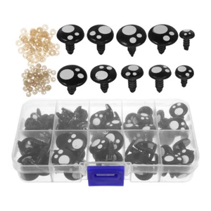 100 Pcs Kunststoff -Augenzubehör Häkelaugen Für Tiere Knopfaugen Zum Häkeln - Bild 1 von 12