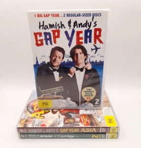 3 x Hamish and Andy's Gap Year + Caravan of Courage DVD Lot PAL Region 4 - Picture 1 of 7