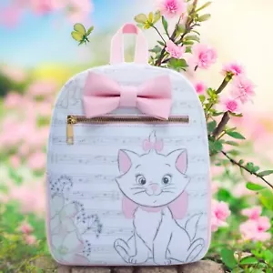 Disney The Aristocats Marie Musical Notes Mini Backpack - NEW with Tags Cat Pink - Picture 1 of 4