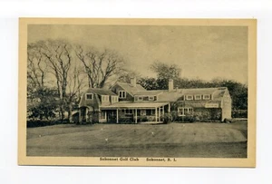 Sakonnet, Little Compton RI Postkartenmarkierungen auf Rasen des Golfclubs, vielleicht Krocket - Bild 1 von 2