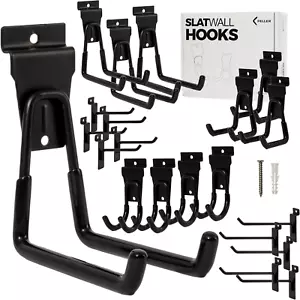 Slatwall Hooks and Slatwall Accessories - 20 Pack Premium Heavy Duty Single and - Picture 1 of 12