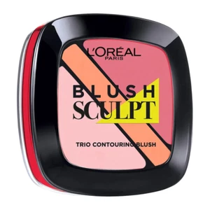L'Oreal Paris Blush Sculpt Trio Contouring Blush 201 Soft Rosy Rose - Picture 1 of 2