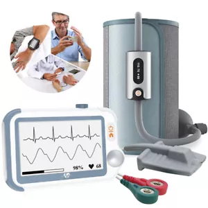 Portable Patient Monitor 24 hour Holter Monitor SpO2 Temp Blood Pressure Monitor - Picture 1 of 11
